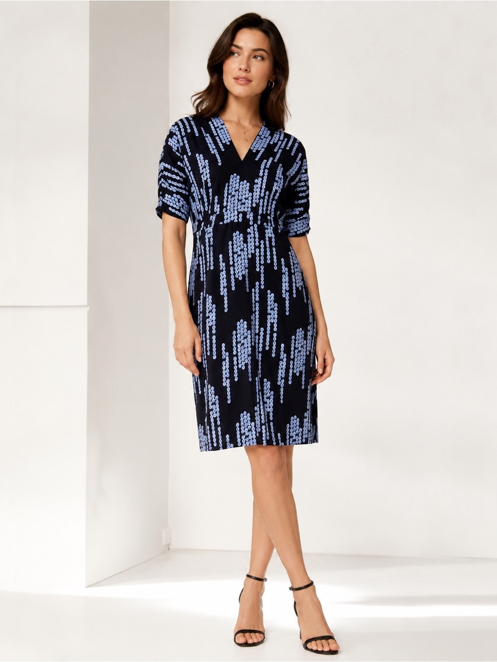NEW • Tucker NYC • Market Midi Dress Midnight Blue